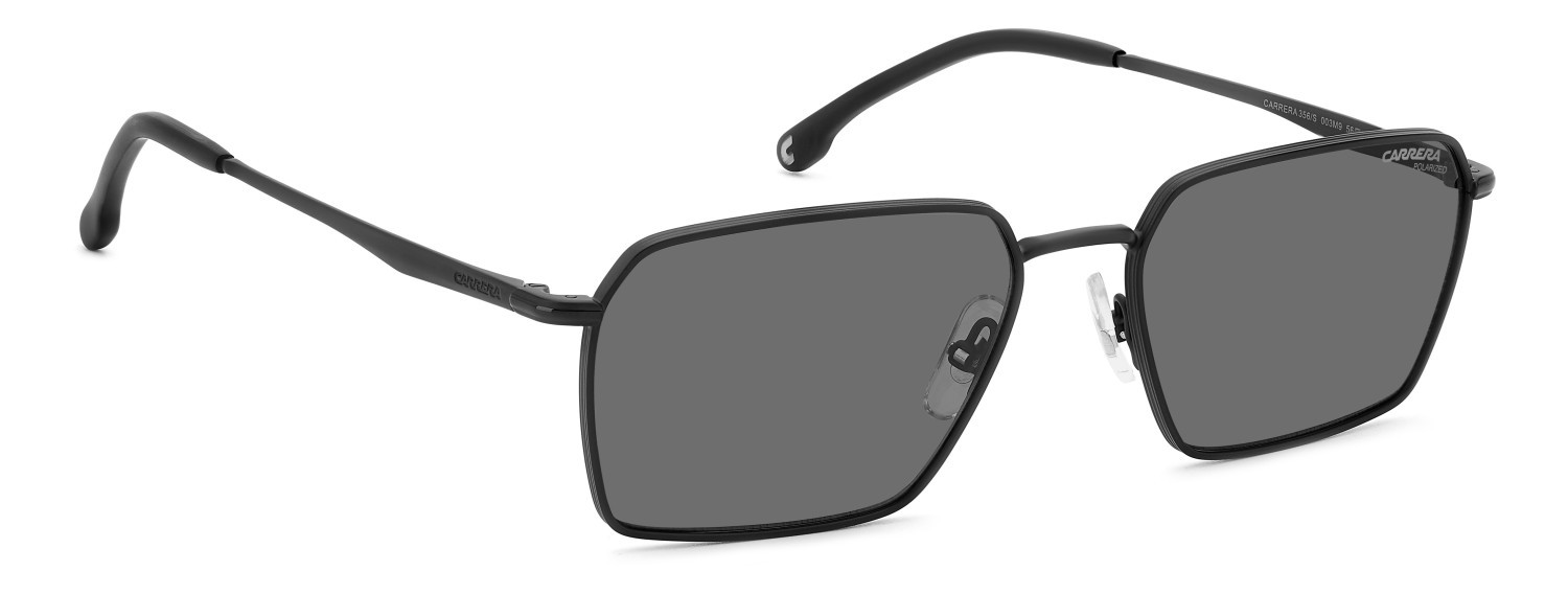 Sonnenbrillen Carrera 356/S 207882 003 M9 farbe matte black form rechteckig gläser grey polarized