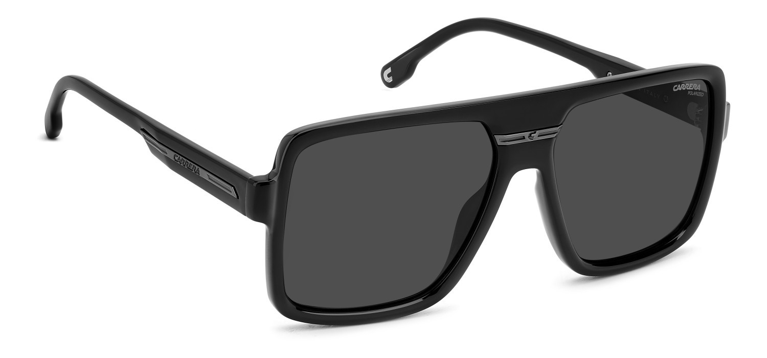 Sunglasses Carrera Victory C 09/S 207883 V81 M9 color dark ruthenium black shape rectangle lenses grey polarized