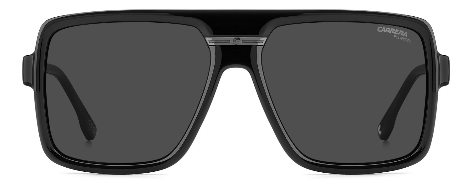 Sunglasses Carrera Victory C 09/S 207883 V81 M9 color dark ruthenium black shape rectangle lenses grey polarized