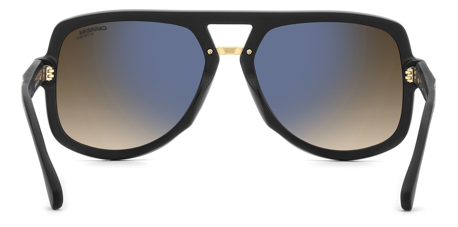 Occhiali da sole Carrera Victory C 10/S 207884 I46 86 colore matte black gold forma quadrato lenti black brown green antireflex