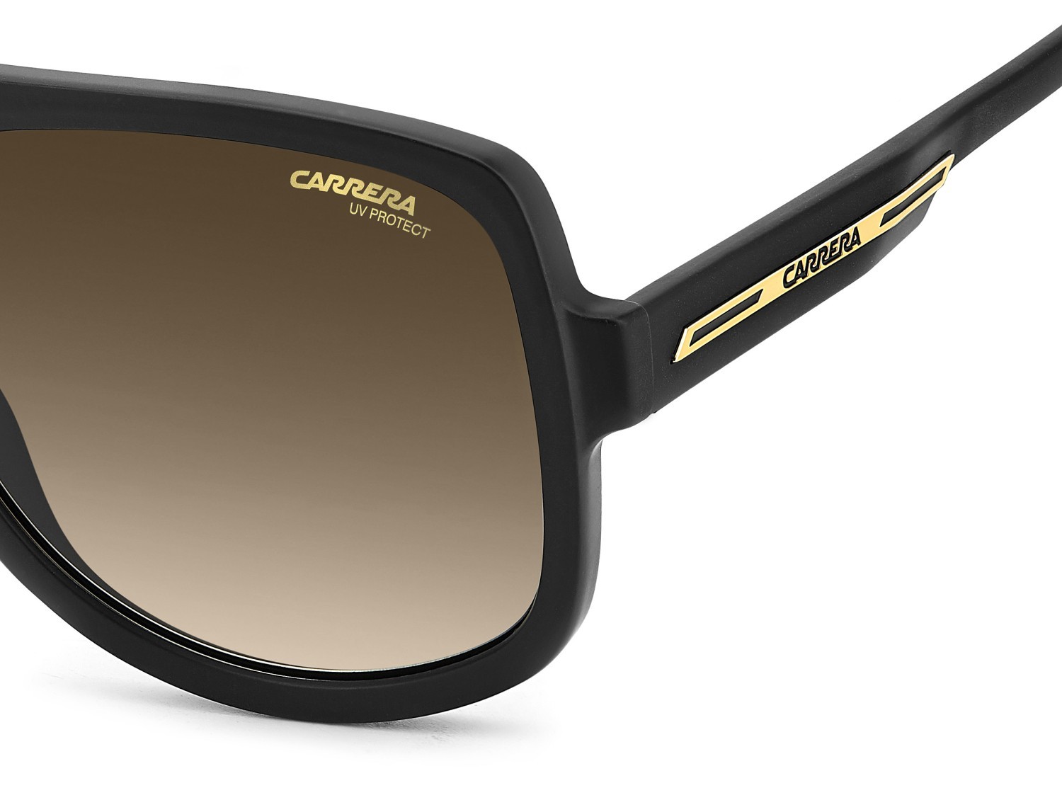 Occhiali da sole Carrera Victory C 10/S 207884 I46 86 colore matte black gold forma quadrato lenti black brown green antireflex