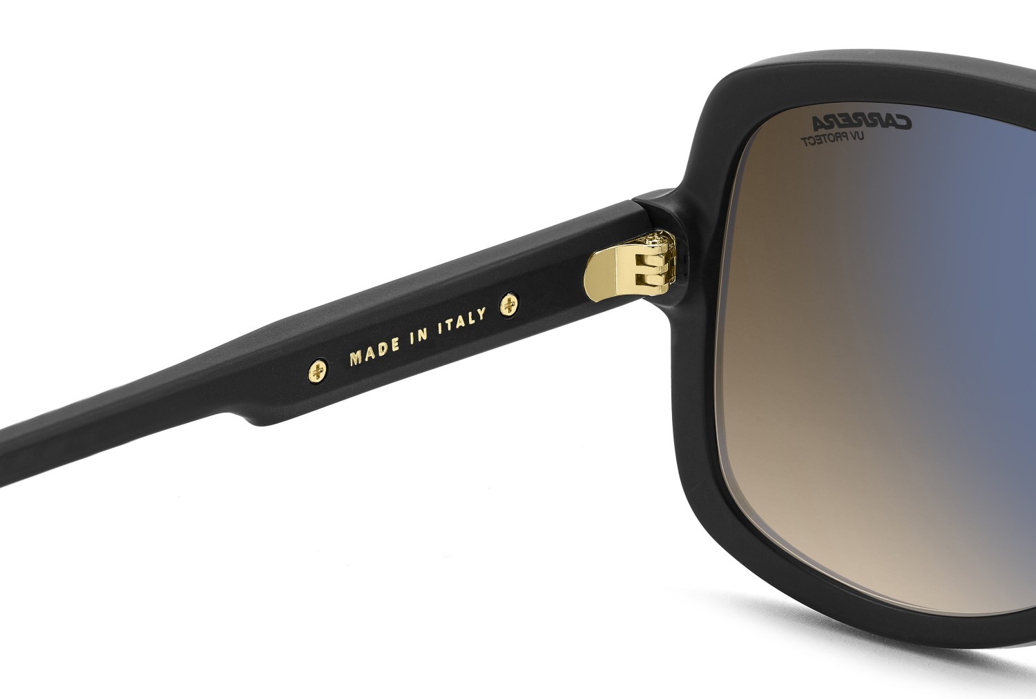 Occhiali da sole Carrera Victory C 10/S 207884 I46 86 colore matte black gold forma quadrato lenti black brown green antireflex