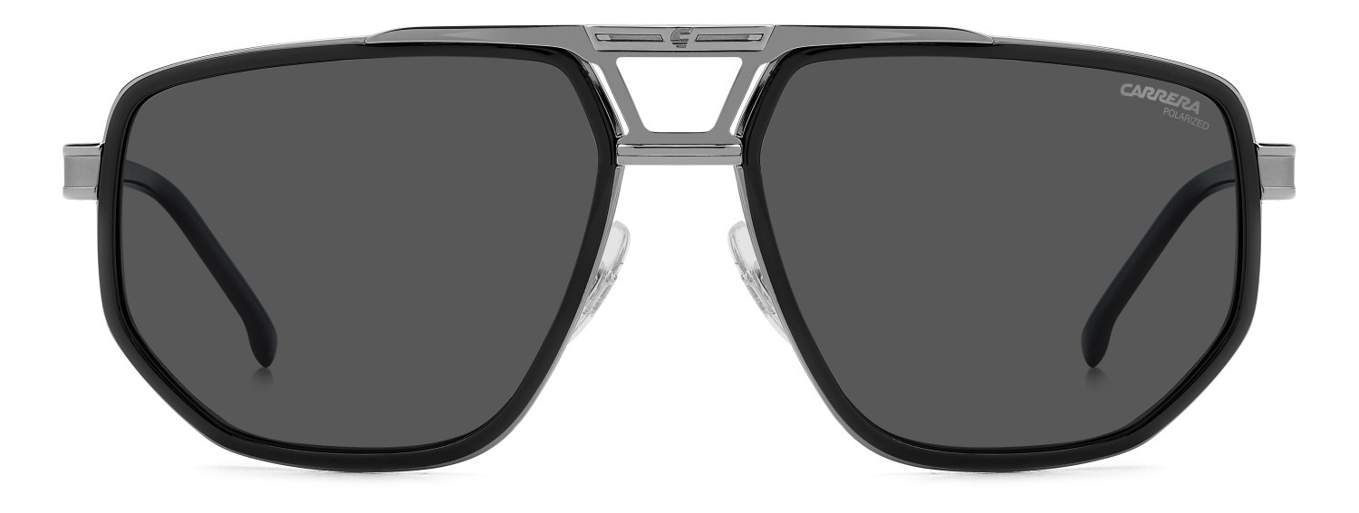 Occhiali da sole Carrera 1072/S 207885 V81 M9 colore dark ruthenium black forma navigator lenti grey polarized