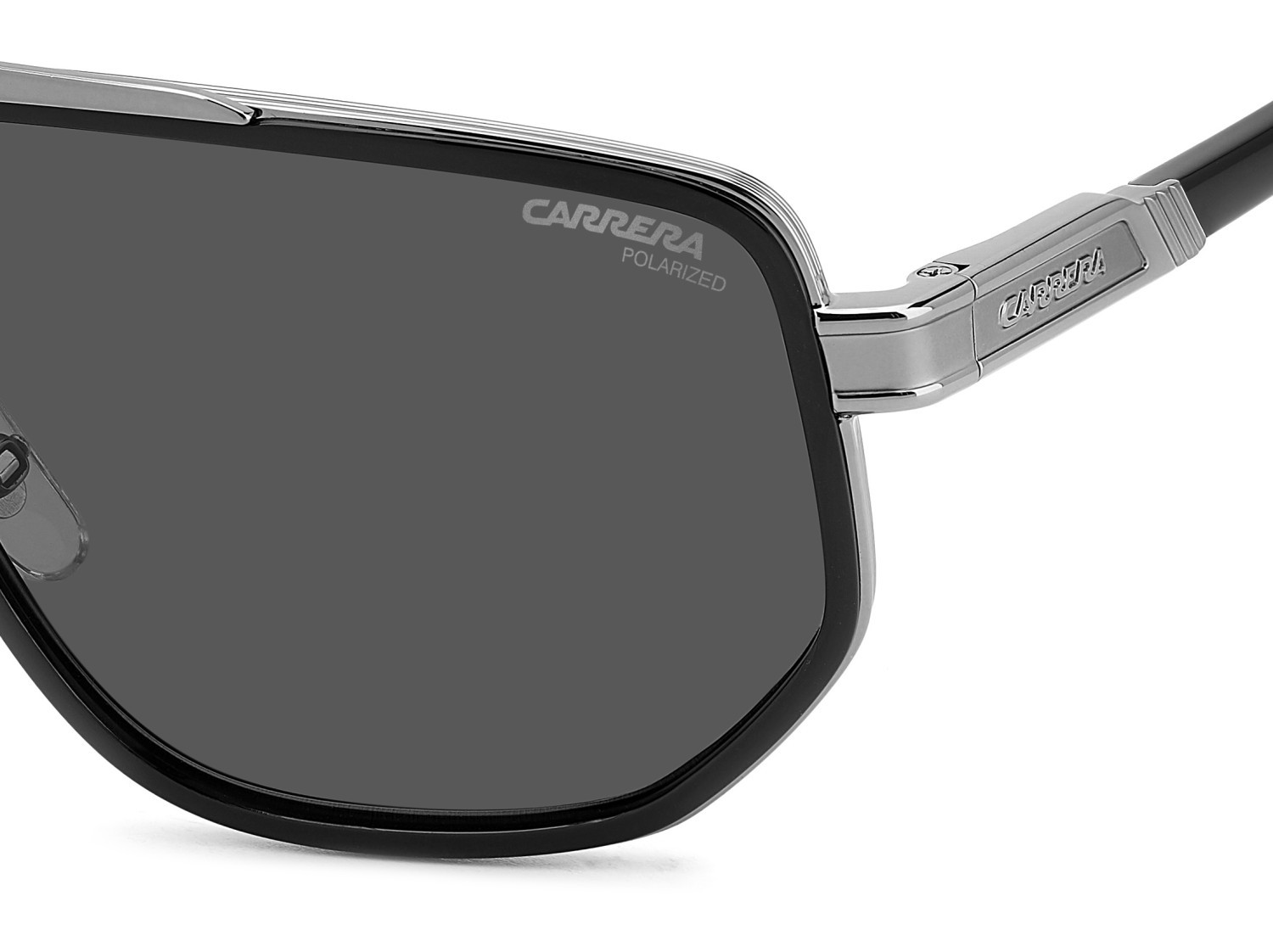 Occhiali da sole Carrera 1072/S 207885 V81 M9 colore dark ruthenium black forma navigator lenti grey polarized