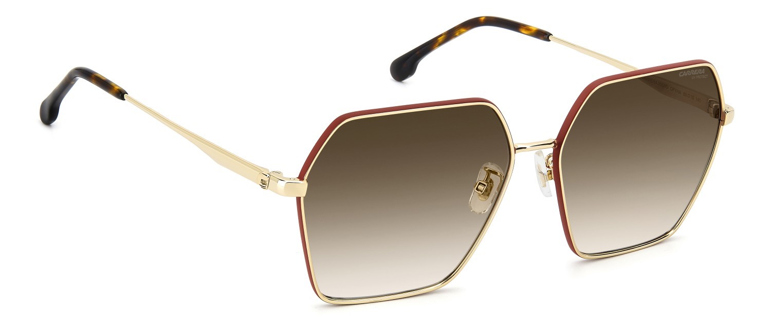 Sonnenbrillen Carrera 3057/S 207886 OFY HA farbe gold orange form rechteckig gläser brown shaded