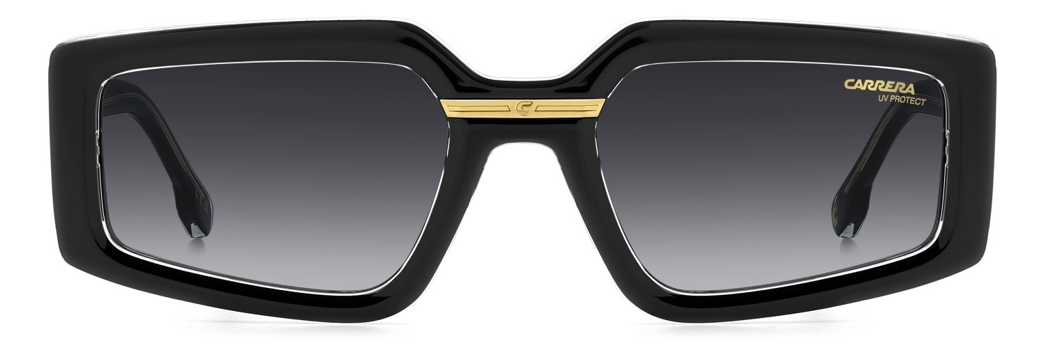 Sonnenbrillen Carrera Victory C 12/S 207887 7C5 9O farbe black crystal form rechteckig gläser dark grey shaded