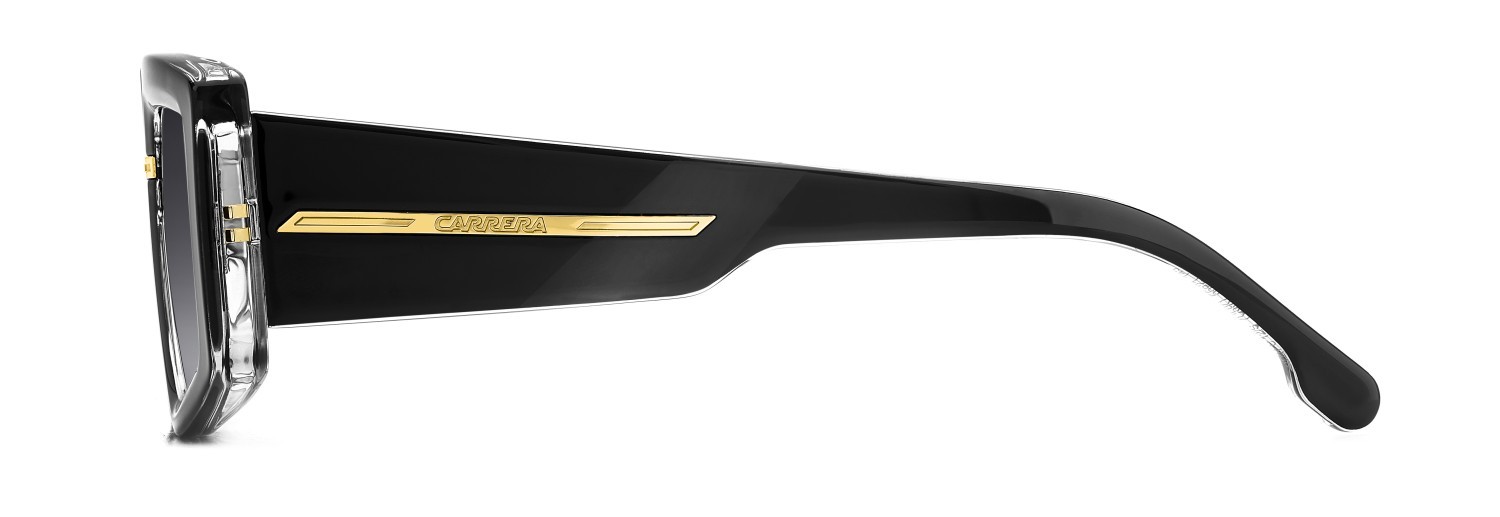 Sonnenbrillen Carrera Victory C 12/S 207887 7C5 9O farbe black crystal form rechteckig gläser dark grey shaded