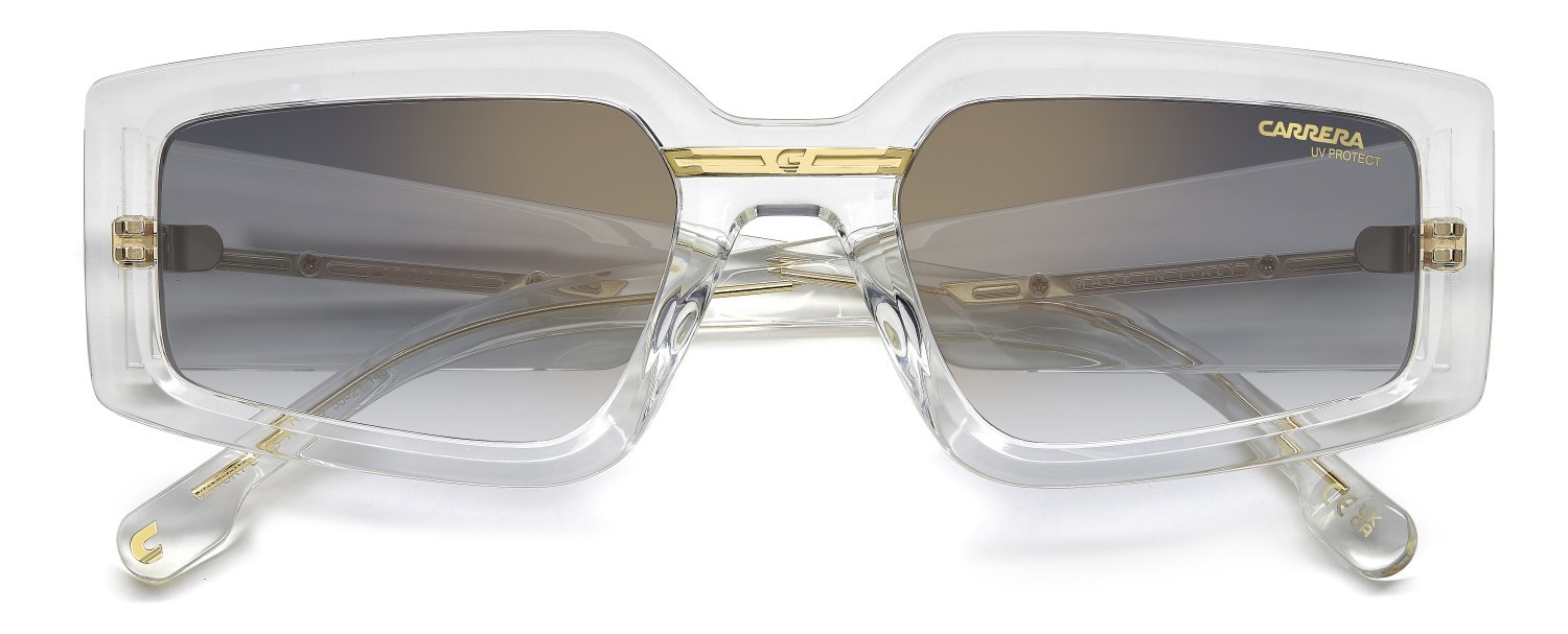 Sonnenbrillen Carrera Victory C 12/S 207887 REJ FQ farbe crystal gold form rechteckig gläser grey shaded gold mirror