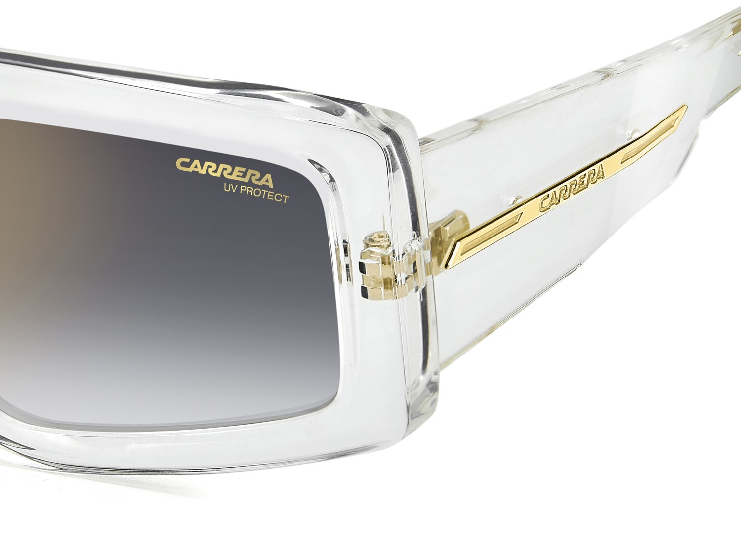 Sonnenbrillen Carrera Victory C 12/S 207887 REJ FQ farbe crystal gold form rechteckig gläser grey shaded gold mirror