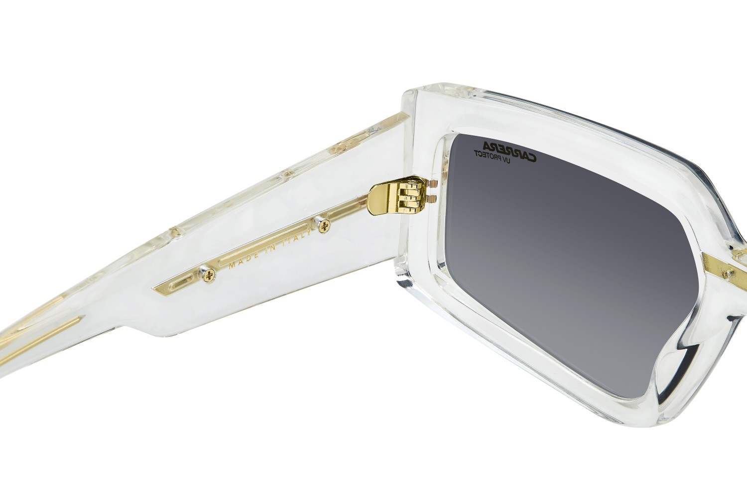 Sonnenbrillen Carrera Victory C 12/S 207887 REJ FQ farbe crystal gold form rechteckig gläser grey shaded gold mirror
