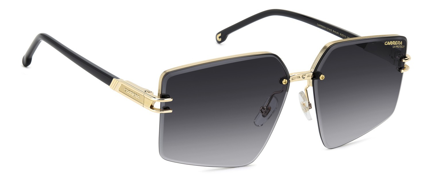 Sonnenbrillen Carrera 1074/S 207888 RHL 9O farbe gold black_ form rechteckig gläser dark grey shaded