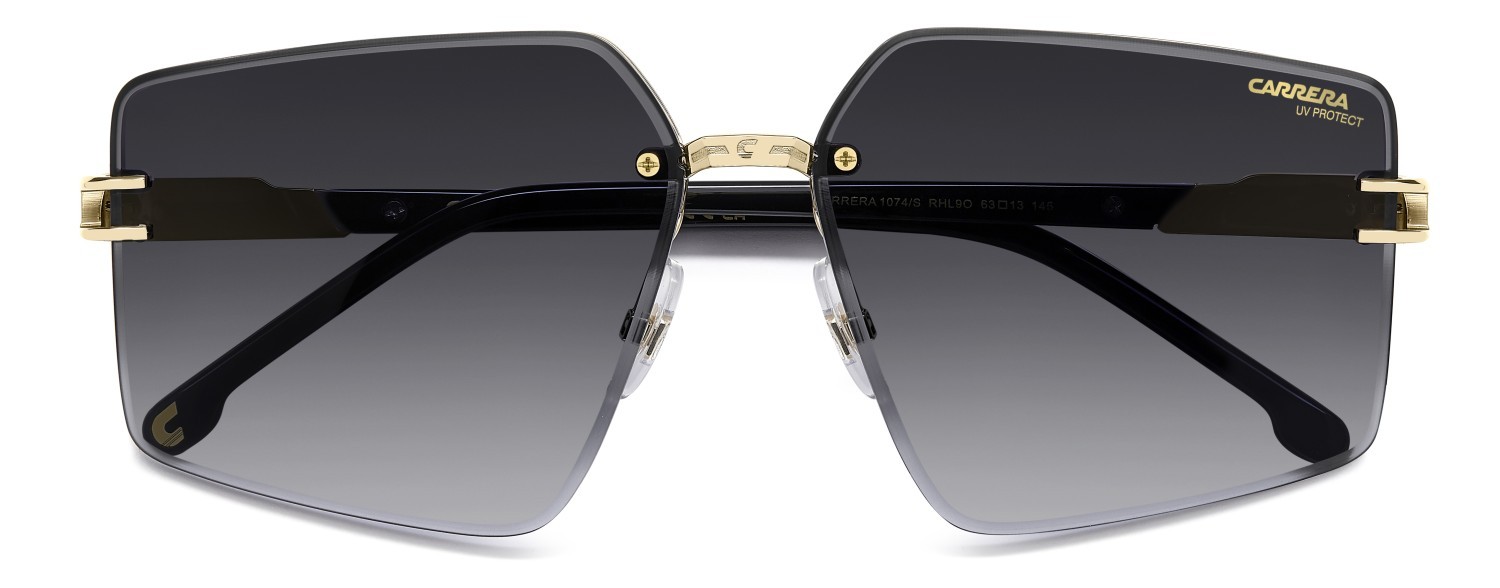Sonnenbrillen Carrera 1074/S 207888 RHL 9O farbe gold black_ form rechteckig gläser dark grey shaded
