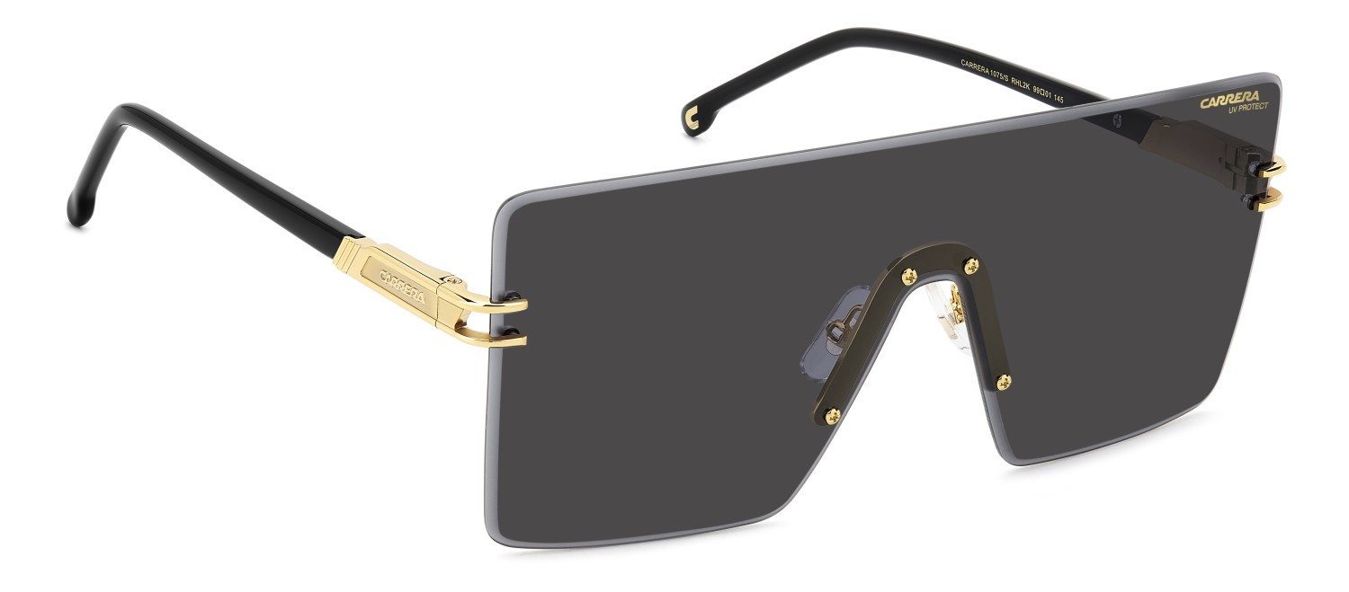 Sonnenbrillen Carrera 1075/S 207889 RHL 2K farbe gold black_ form maske gläser grey antireflex