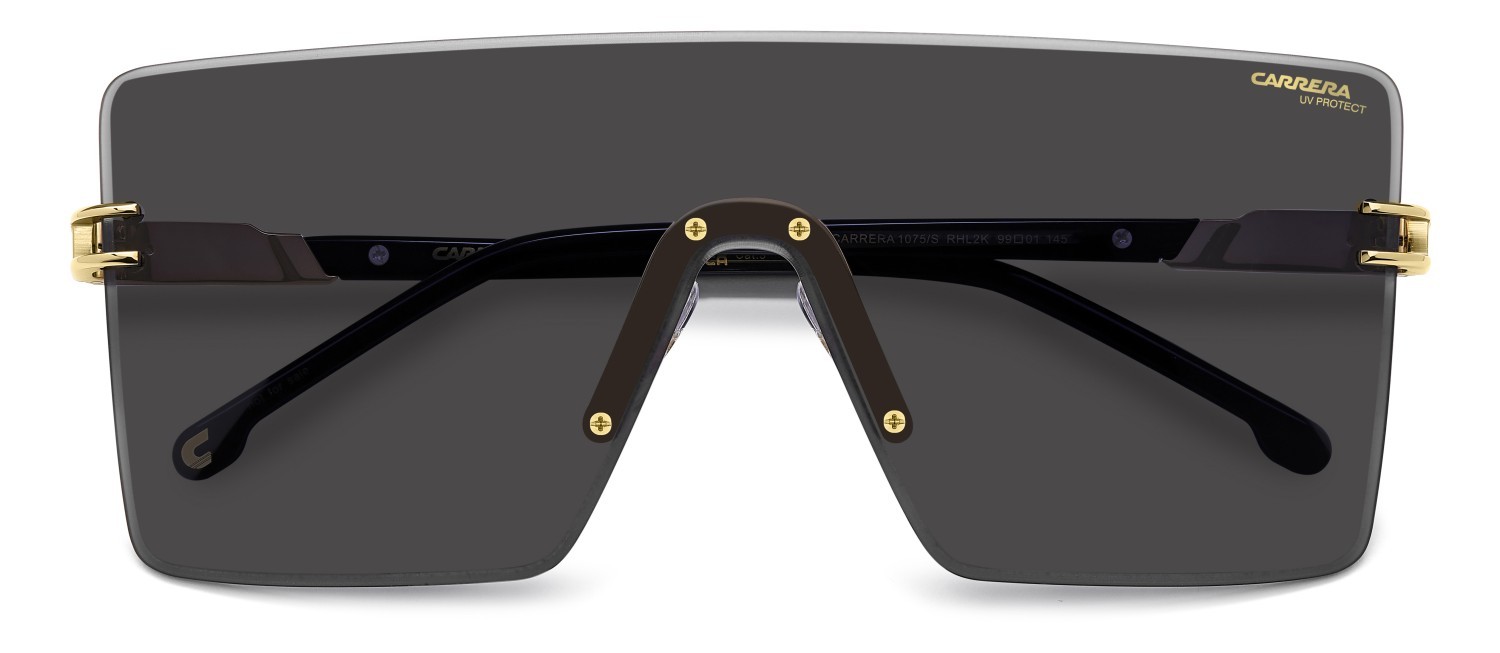Sonnenbrillen Carrera 1075/S 207889 RHL 2K farbe gold black_ form maske gläser grey antireflex