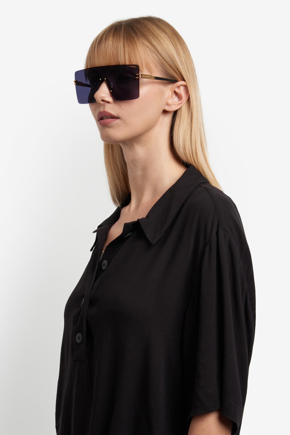 Sonnenbrillen Carrera 1075/S 207889 RHL 2K farbe gold black_ form maske gläser grey antireflex