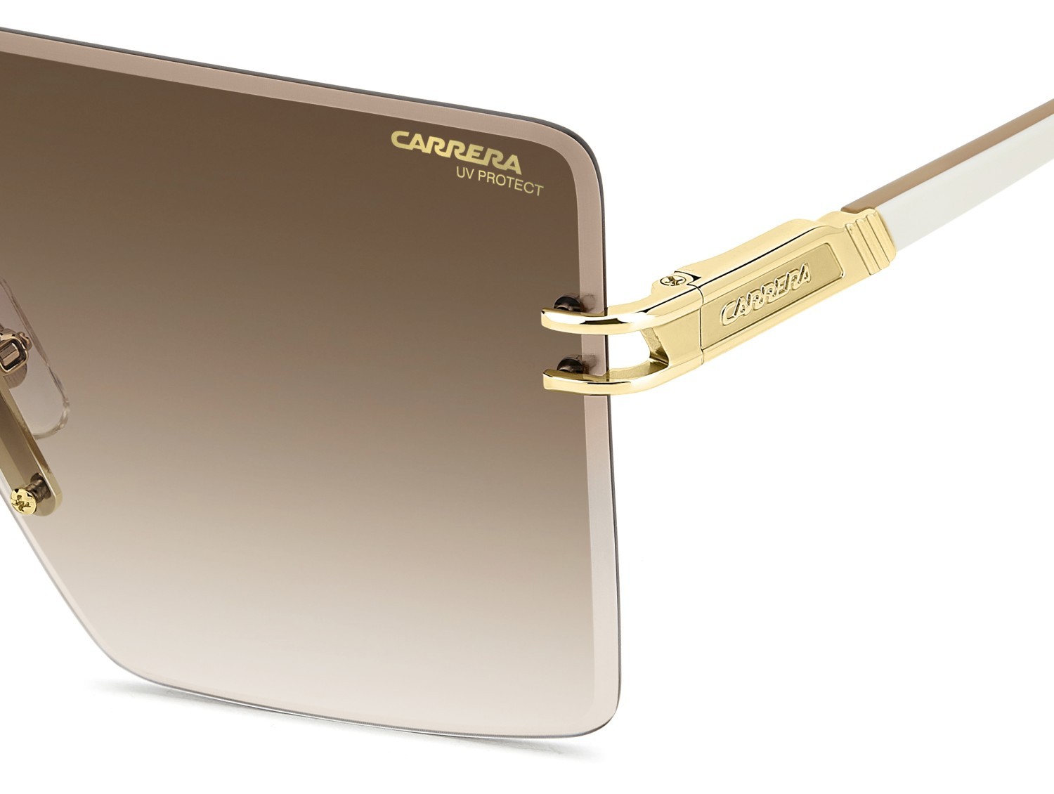 Sonnenbrillen Carrera 1075/S 207889 VVP HA farbe gold ivory form maske gläser brown shaded