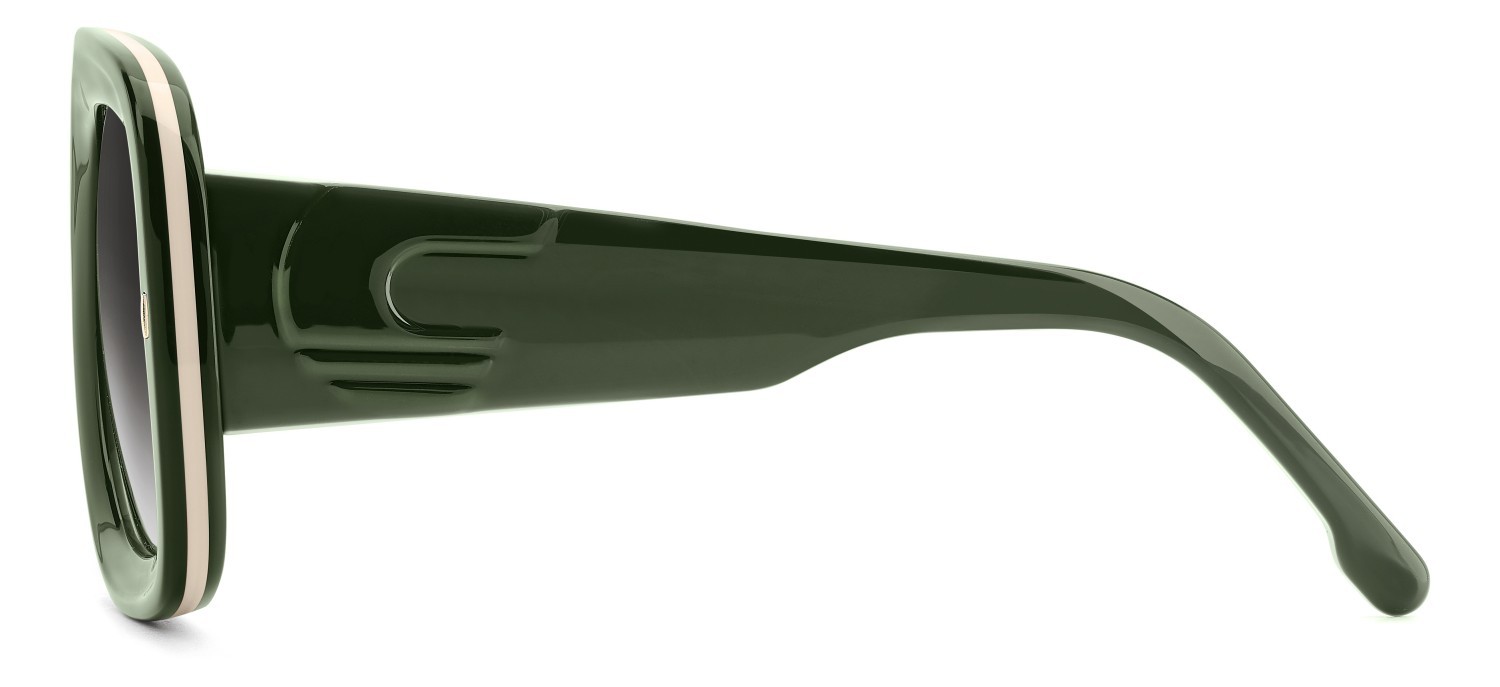 Occhiali da sole Carrera Flaglab 18 207890 1ED 9O colore green forma quadrato lenti dark grey shaded