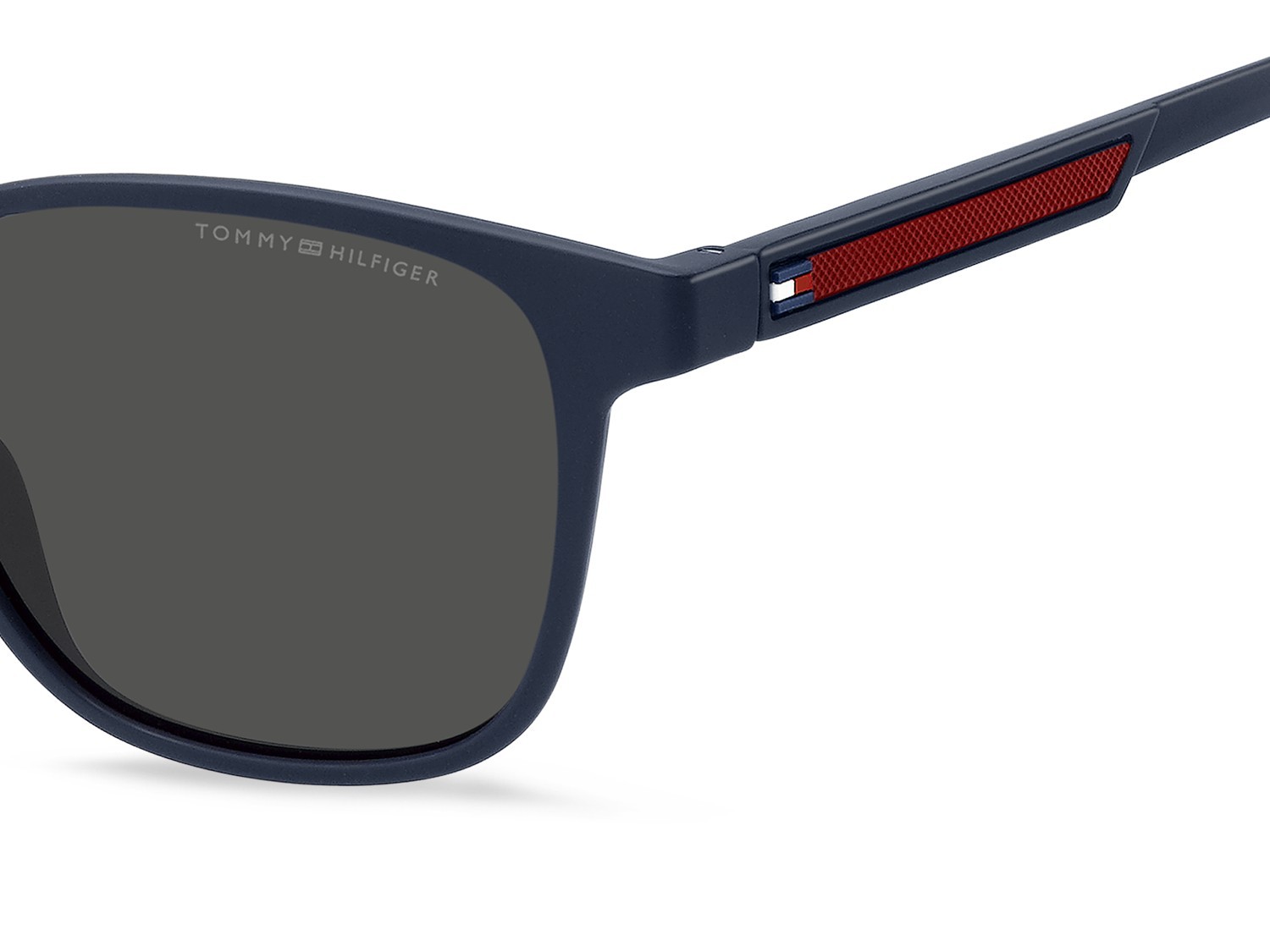 Sunglasses Tommy Hilfiger Th 2202/S 207892 8RU IR color blue red shape rectangle lenses grey
