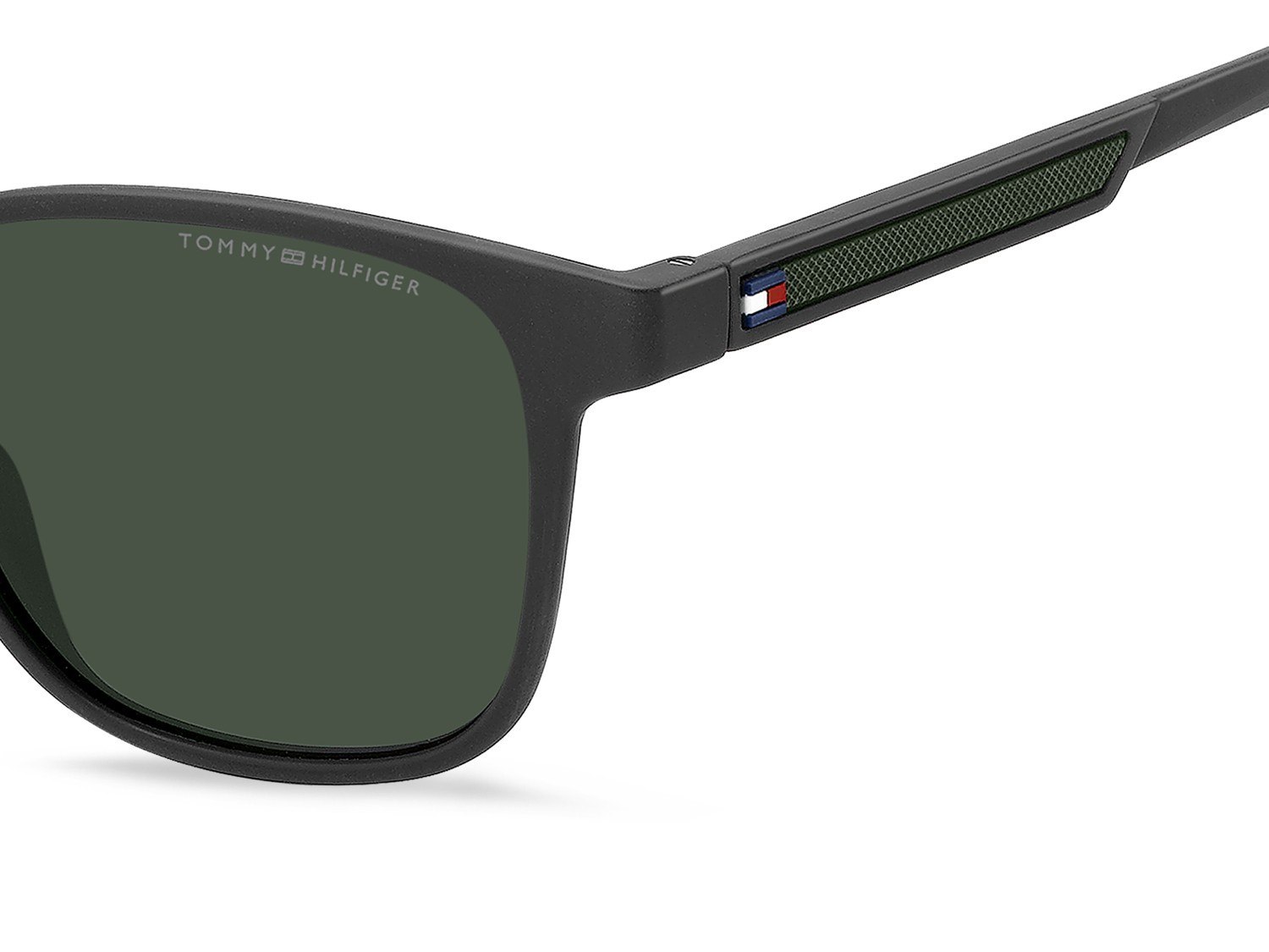 Sunglasses Tommy Hilfiger Th 2202/S 207892 KB7 QT color grey shape rectangle lenses green