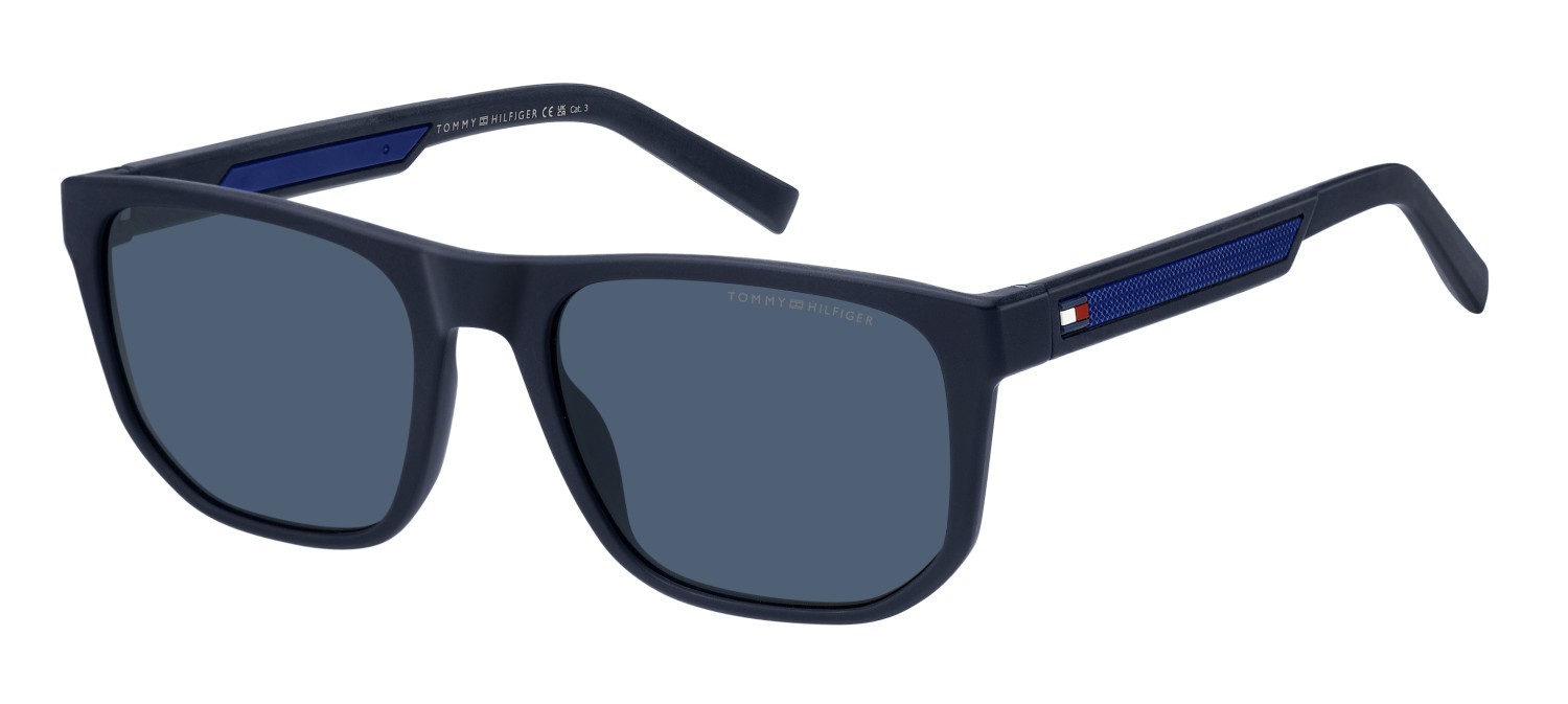 Occhiali da sole Tommy Hilfiger Th 2200/S 207893 PJP KU colore blue forma rettangolare lenti blue