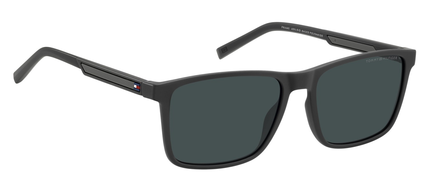 Occhiali da sole Tommy Hilfiger Th 2201/S 207894 KB7 KU colore grey forma rettangolare lenti blue