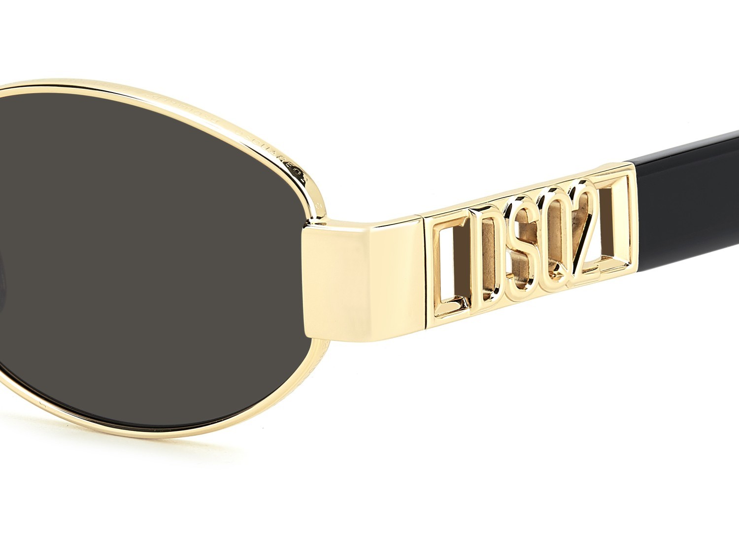 Occhiali da sole Dsquared2 D2 0155/S 207898 000 IR colore rose gold forma ovale lenti grey