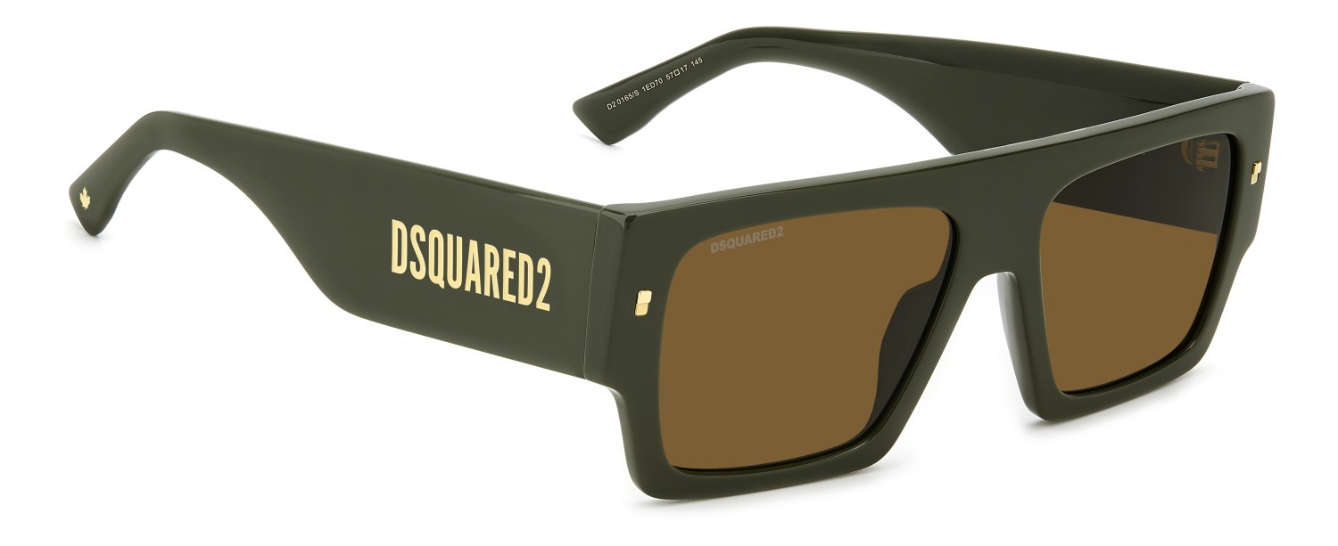 Sonnenbrillen Dsquared2 D2 0165/S 207903 1ED 70 farbe green form rechteckig gläser brown