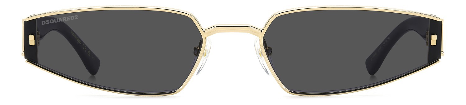 Occhiali da sole Dsquared2 D2 0168/S 207904 000 IR colore rose gold forma cat eye lenti grey