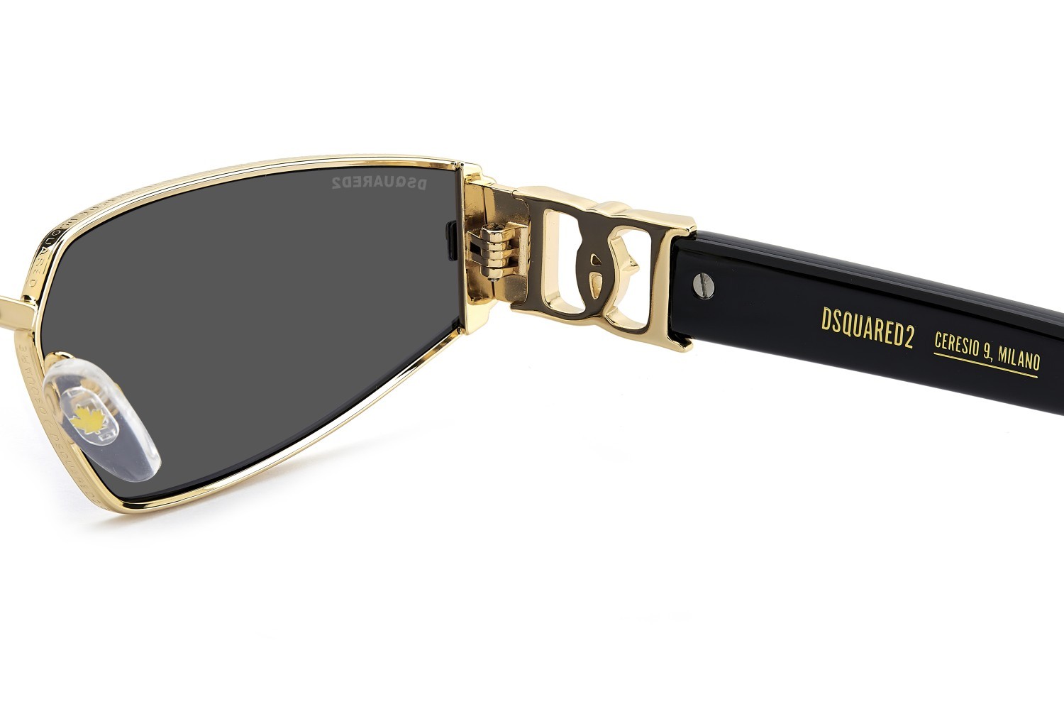 Occhiali da sole Dsquared2 D2 0168/S 207904 000 IR colore rose gold forma cat eye lenti grey