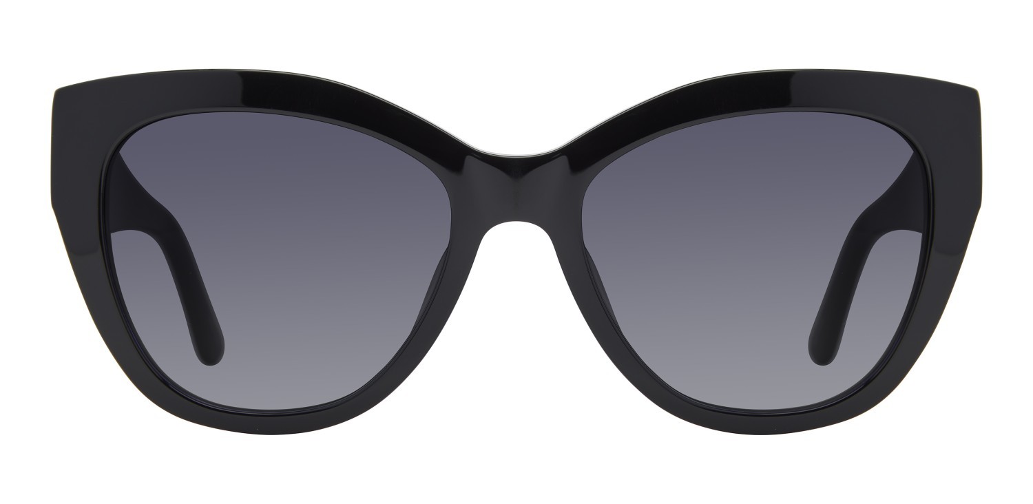 Sunglasses Juicy Couture Ju 639/G 207918 3MR 9O color black fuchsia shape cat eye lenses dark grey shaded