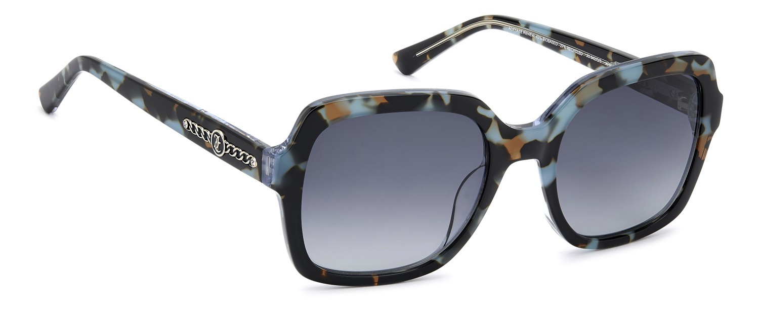 Sunglasses Juicy Couture Ju 642/G 207919 XP8 9O color blue havana blue shape square lenses dark grey shaded
