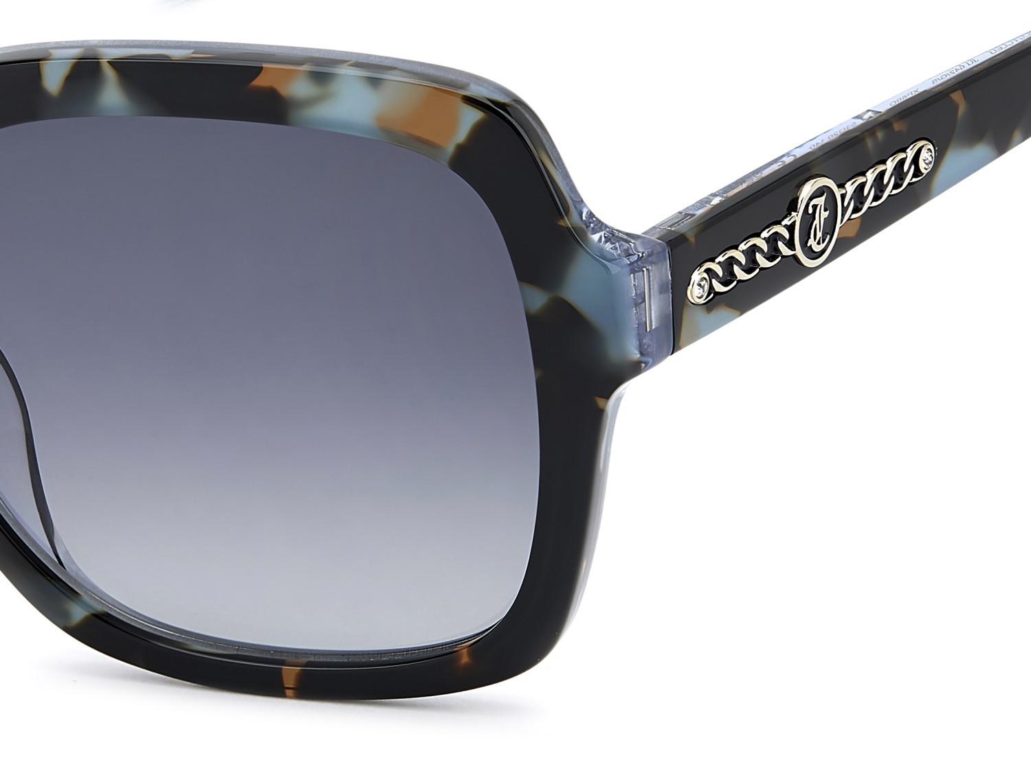 Sunglasses Juicy Couture Ju 642/G 207919 XP8 9O color blue havana blue shape square lenses dark grey shaded