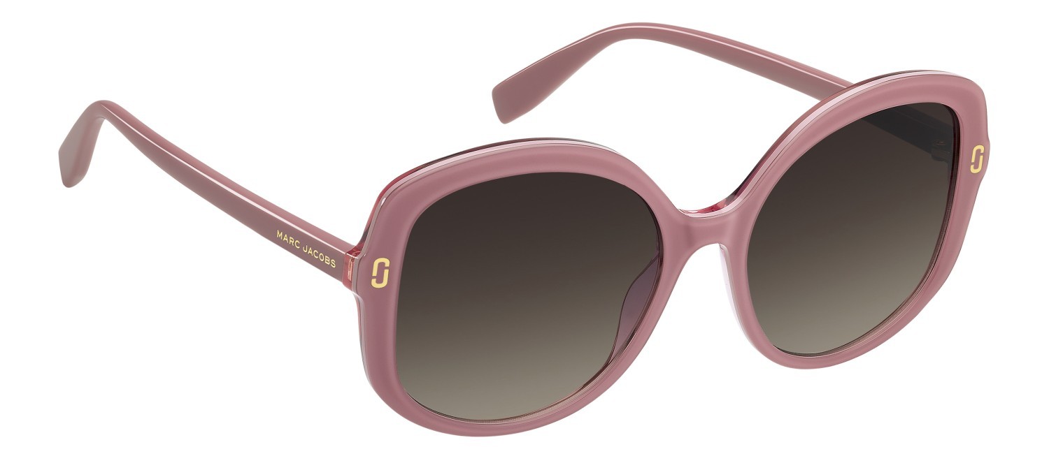 Sonnenbrillen Marc Jacobs Mj 1119/S 207922 35J HA farbe pink form cat-eye gläser brown shaded