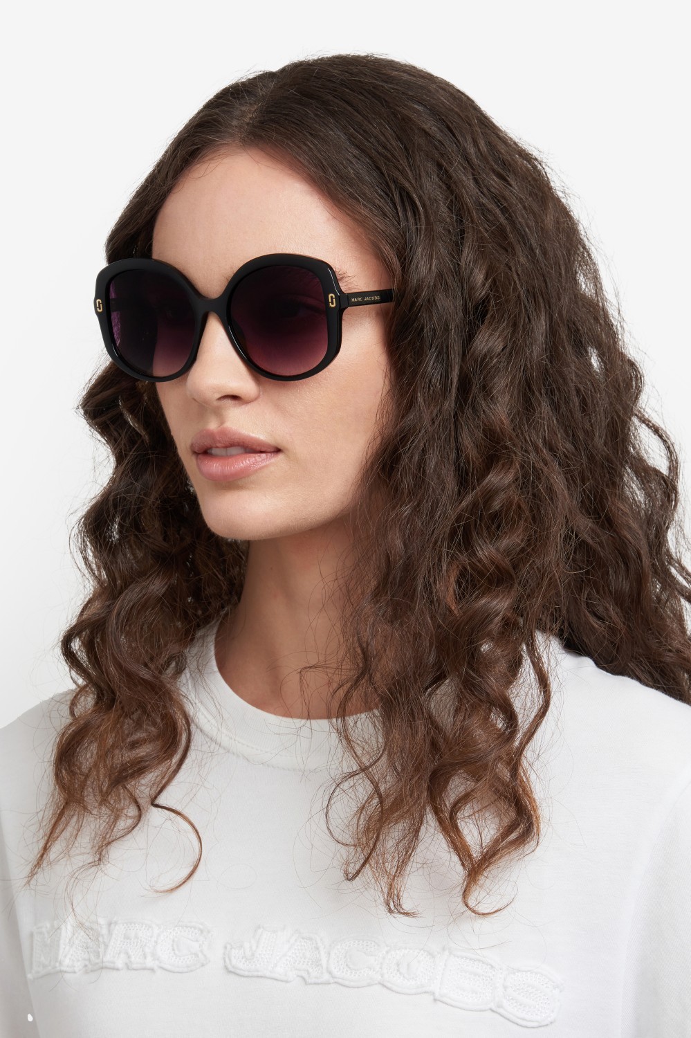 Occhiali da sole Marc Jacobs Mj 1119/S 207922 807 DG colore black forma cat eye lenti grey doubleshade