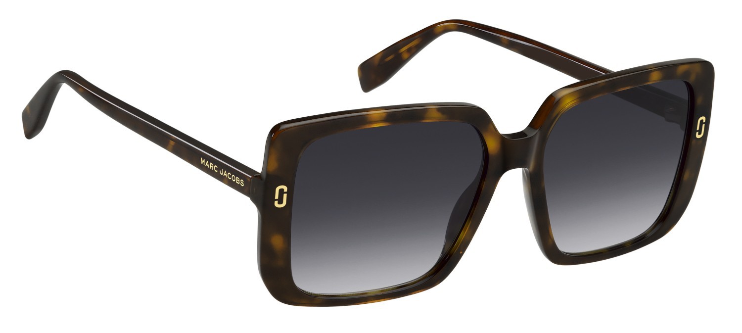 Occhiali da sole Marc Jacobs Mj 1121/S 207925 086 9O colore havana forma quadrato lenti dark grey shaded