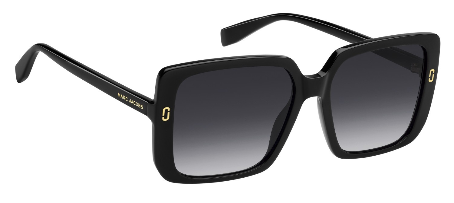 Occhiali da sole Marc Jacobs Mj 1121/S 207925 807 9O colore black forma quadrato lenti dark grey shaded