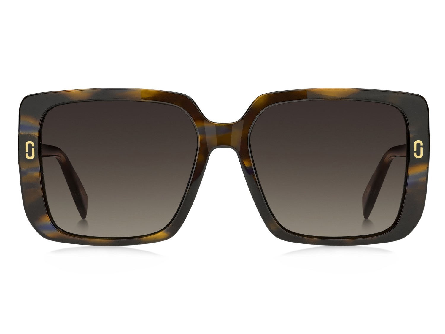 Occhiali da sole Marc Jacobs Mj 1121/S 207925 IWF HA colore horn brown blue forma quadrato lenti brown shaded