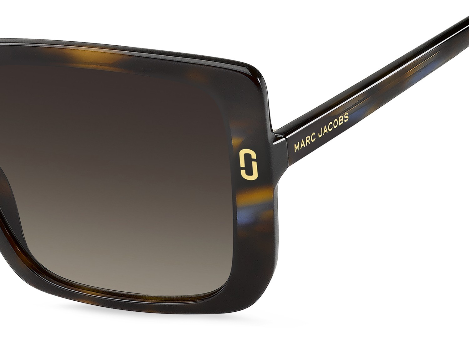 Occhiali da sole Marc Jacobs Mj 1121/S 207925 IWF HA colore horn brown blue forma quadrato lenti brown shaded