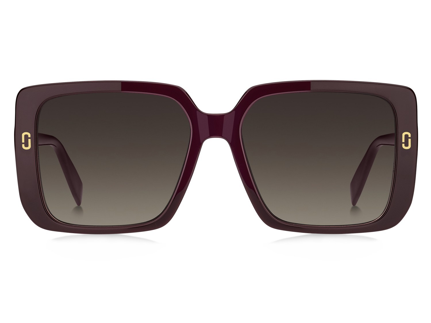 Occhiali da sole Marc Jacobs Mj 1121/S 207925 LHF HA colore burgundy forma quadrato lenti brown shaded