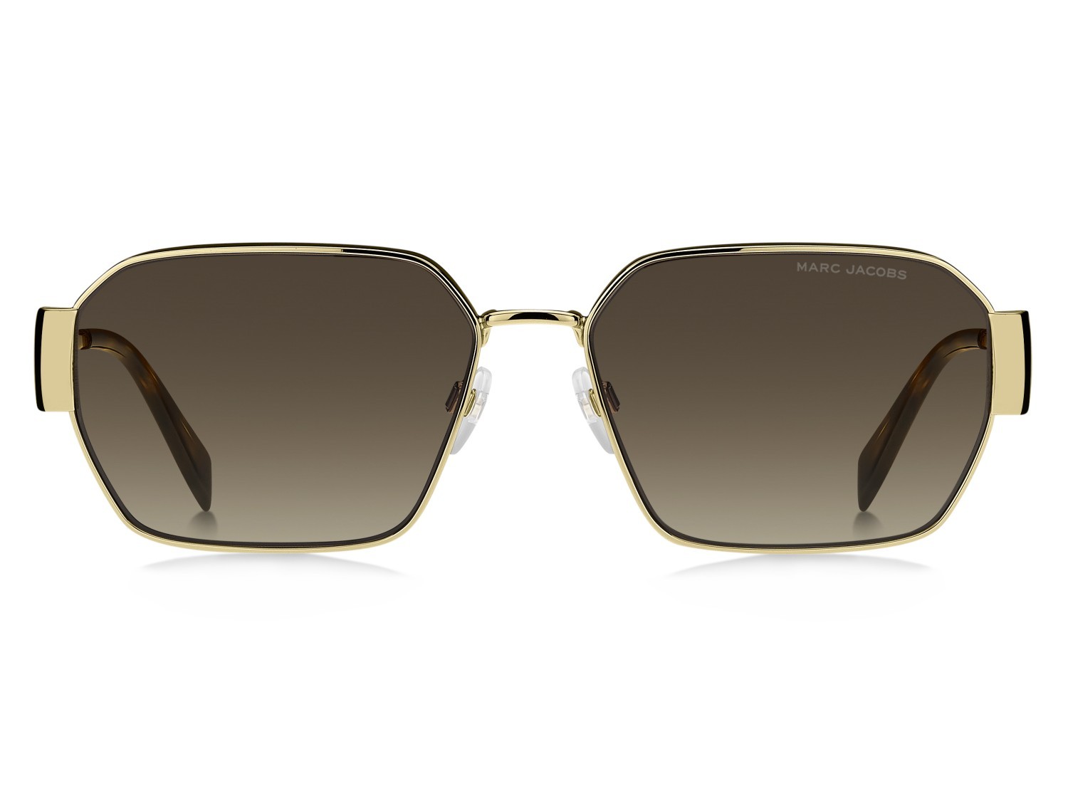 Sunglasses Marc Jacobs 805/S 207926 01Q HA color gold brown shape rectangle lenses brown shaded