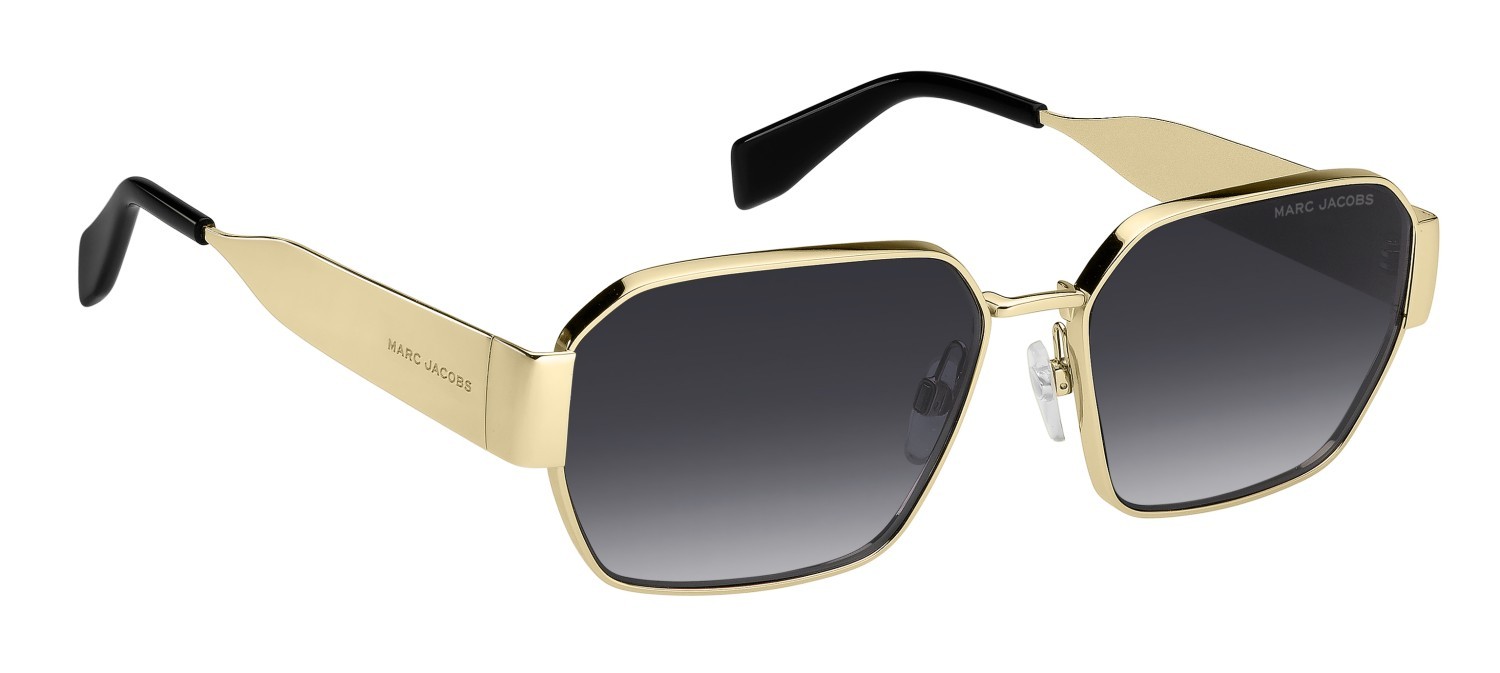 Occhiali da sole Marc Jacobs 805/S 207926 RHL 9O colore gold black_ forma rettangolare lenti dark grey shaded