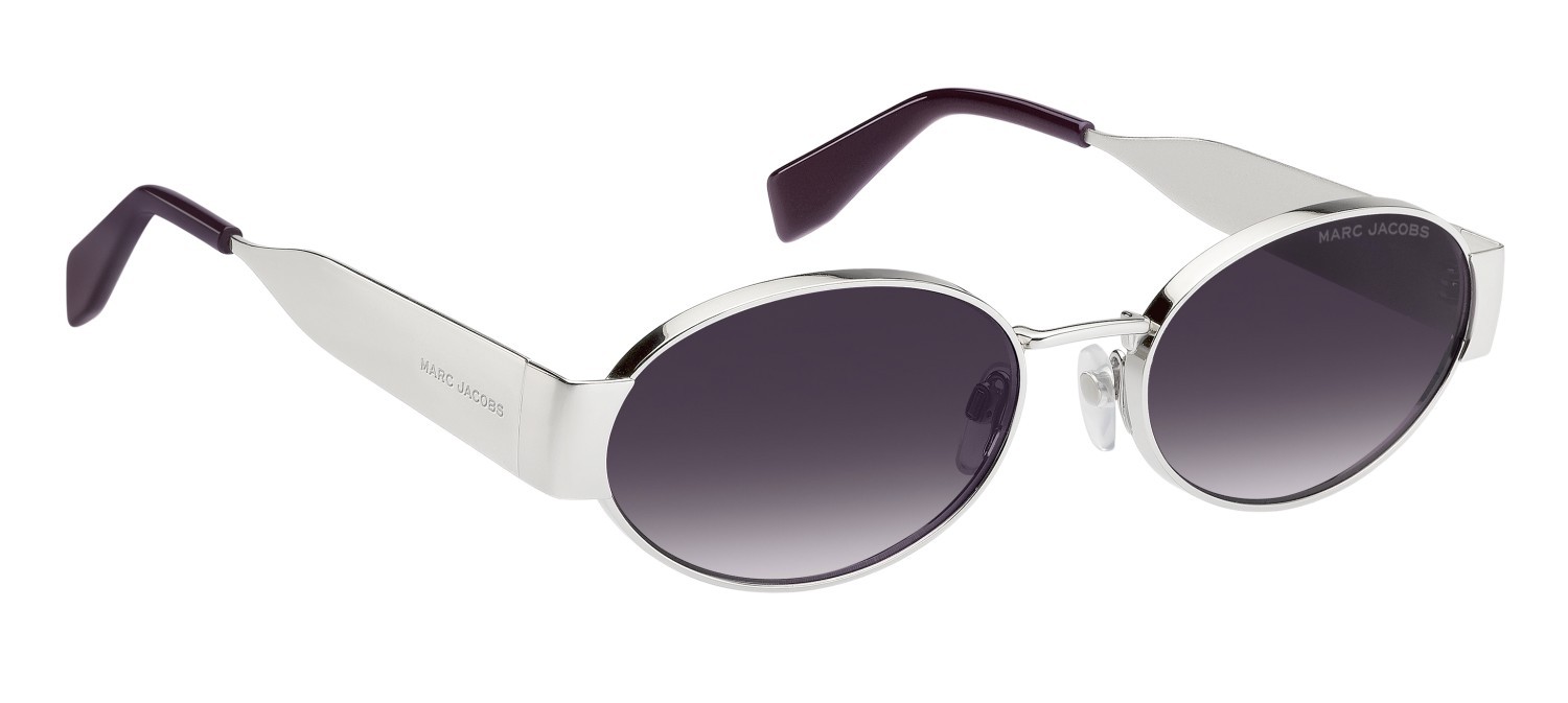 Occhiali da sole Marc Jacobs 806/S 207927 GME DG colore palladium violet forma ovale lenti violet shaded