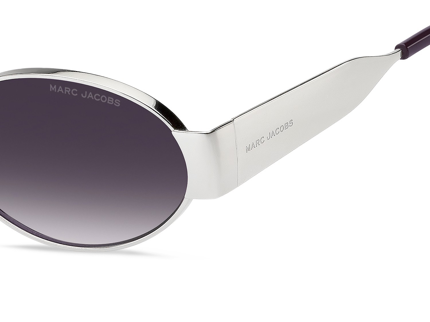 Occhiali da sole Marc Jacobs 806/S 207927 GME DG colore palladium violet forma ovale lenti violet shaded