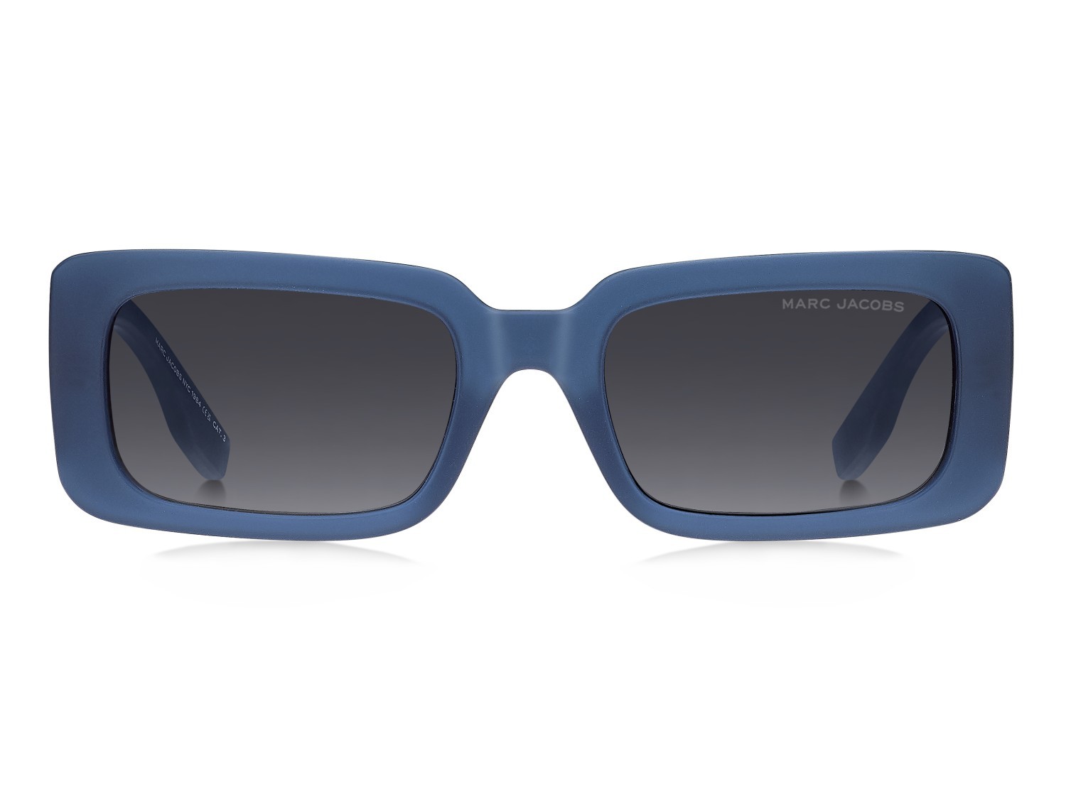 Sonnenbrillen Marc Jacobs 804/S 207931 FLL 9O farbe matte blue form rechteckig gläser dark grey shaded