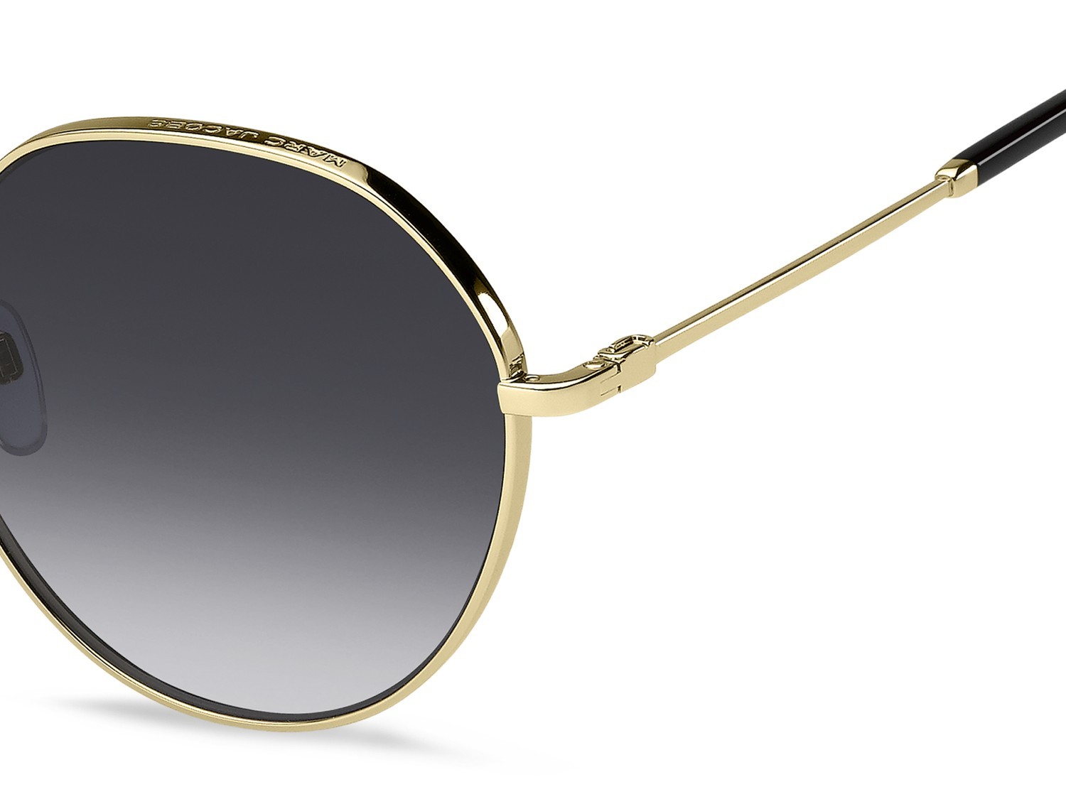 Sonnenbrillen Marc Jacobs 830/F 207932 RHL 9O farbe gold black_ form rund gläser dark grey shaded