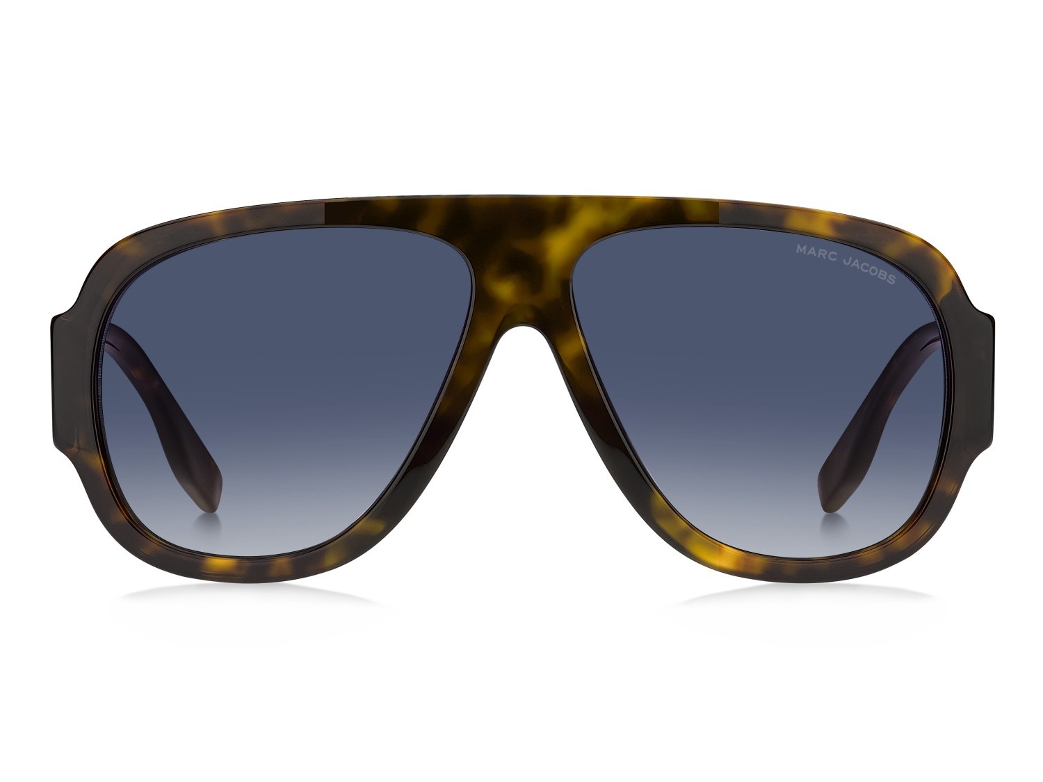 Sonnenbrillen Marc Jacobs 843/S 207934 086 08 farbe havana form aviator gläser dk blue shaded