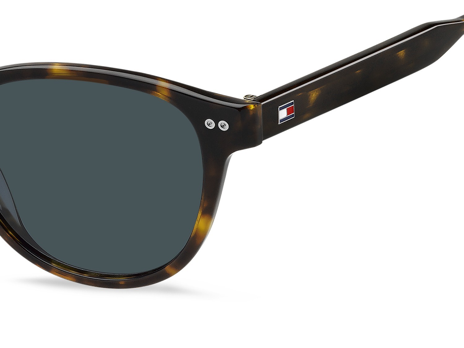 Occhiali da sole Tommy Hilfiger Th 2186/S 207941 086 KU colore havana forma pantos lenti blue
