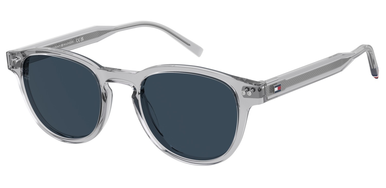 Sonnenbrillen Tommy Hilfiger Th 2186/S 207941 KB7 KU farbe grey form pantos gläser blue