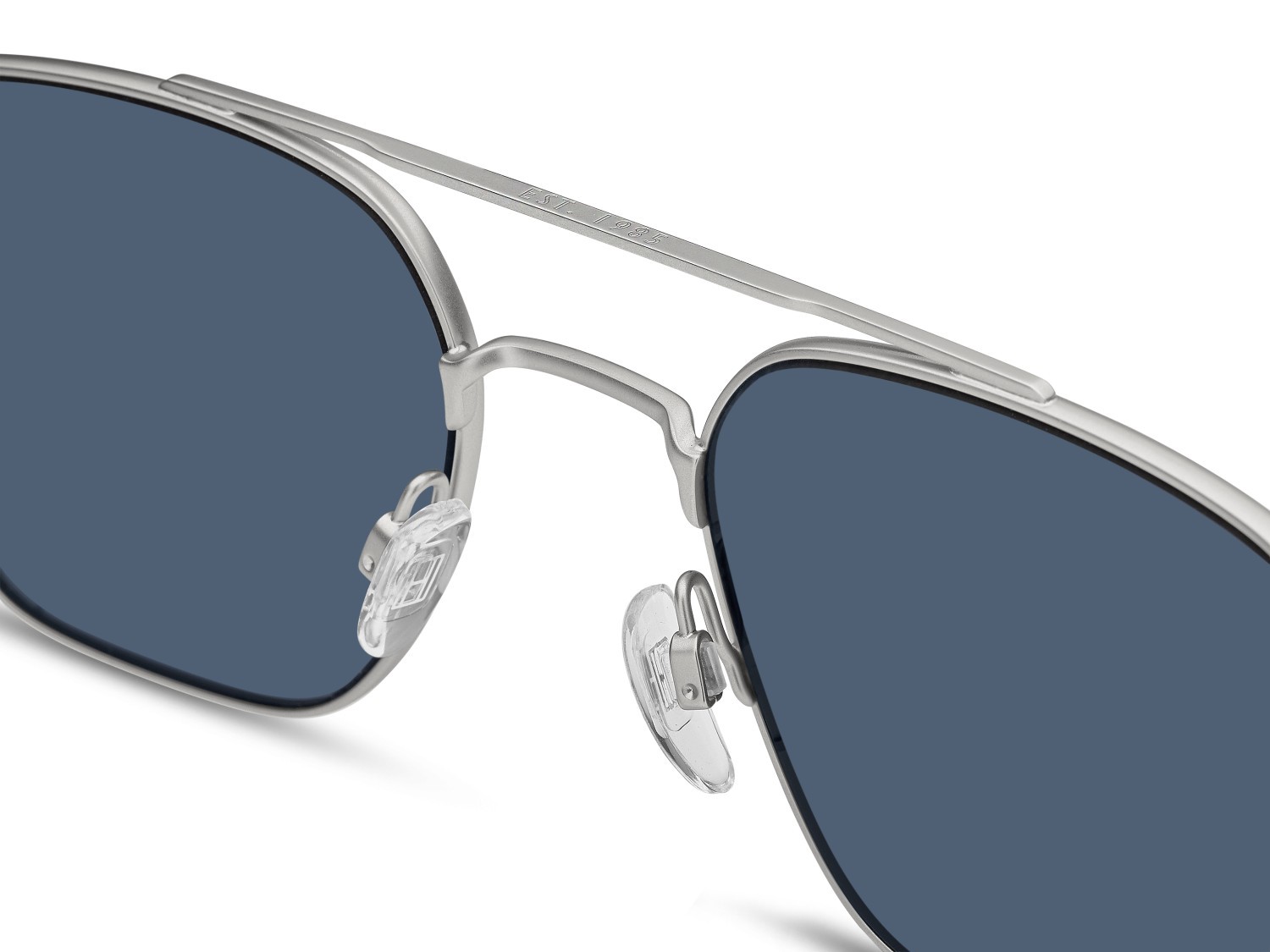 Occhiali da sole Tommy Hilfiger Th 2192/S 207942 CTL KU colore matte palladium forma rettangolare lenti blue