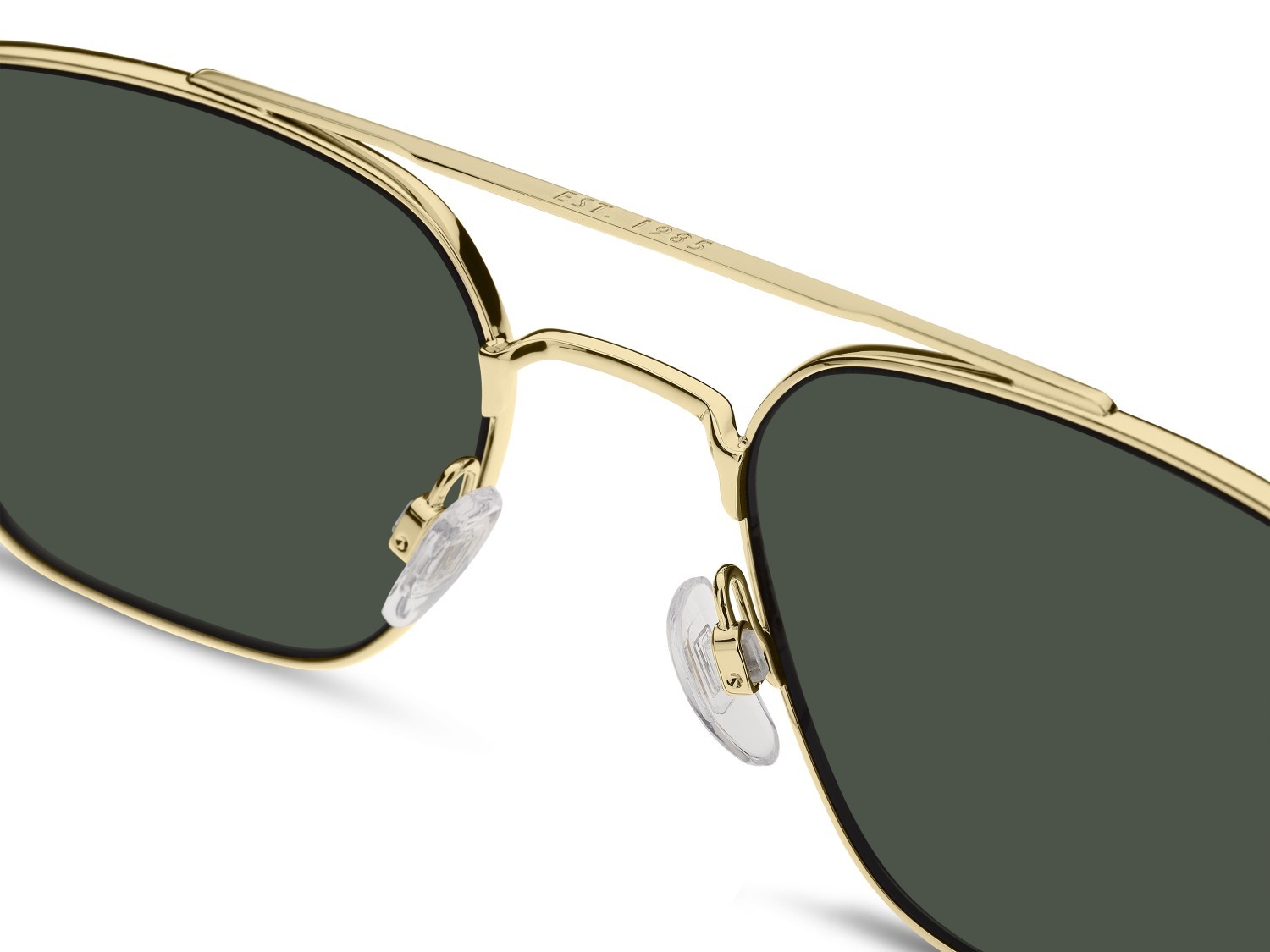 Sunglasses Tommy Hilfiger Th 2192/S 207942 J5G QT color gold shape rectangle lenses green